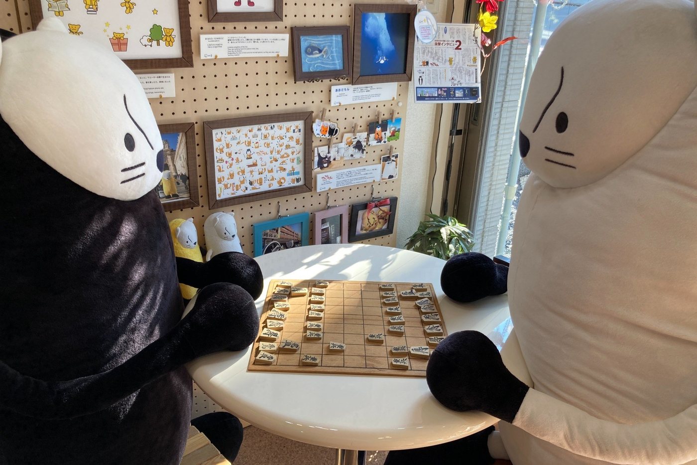 将棋をするてんてんてん